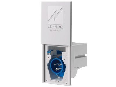 MENNEKES 8001, 3P, Blå, Vit, IP44, 230 V, 50-60 hz, 16 A