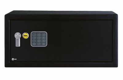 Yale YLV/200/DB2, Bærbar safe, Sort, Kombinasjonslås, 24 l, Stål, Gulv/vegg