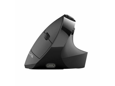 JLab JBUDS ERGONOMIC, Høyre hendt, Vertikalt design, RF trådløs + Bluetooth, 2400 DPI, Svart