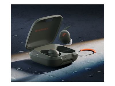 Sennheiser MOMENTUM Sport - True wireless-hodetelefoner med mikrofon - i øret - Bluetooth - aktiv støydemping - oliven