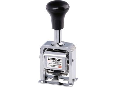 Office Products nummerator 6 sifre automatisk sølv