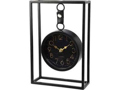 Koopman metall bordklokke 20x31 cm, svart