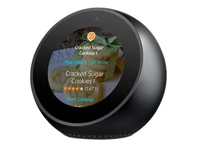 Amazon Echo Spot - Smart display - LCD 2.8" - trådløs - Bluetooth, Wi-Fi - Appstyrt - svart