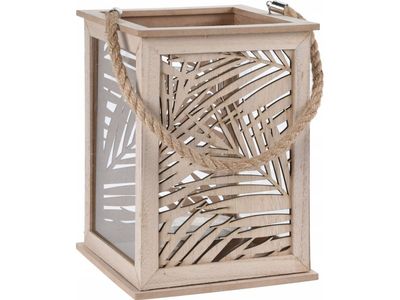 Home Styling Collection lampe/lykt LEAF DESIGN - stearinlykt, 18x26 cm