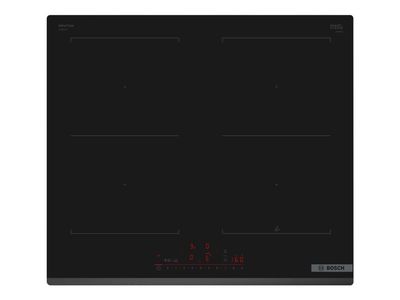 Bosch Serie | 6 PVQ631HC1E - Induksjonskomfyrtopp - 4 plater - Nisje - bredde: 56 cm - dybde: 49 cm - uten ramme, - fasett - svart