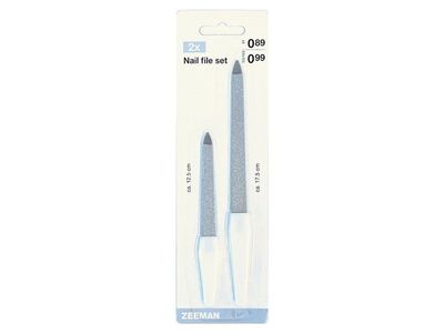 Neglefil sæt m. to 12,5/17,5 cm