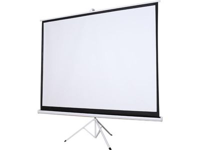 Projektorlerret Silelis ET-2 118" (213x213 cm) 1:1 automatisk utrulling trippelt stativ