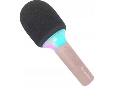 Mikrofon Kidywolf Kidywolf Bluetooth med ljus (ljusrosa)