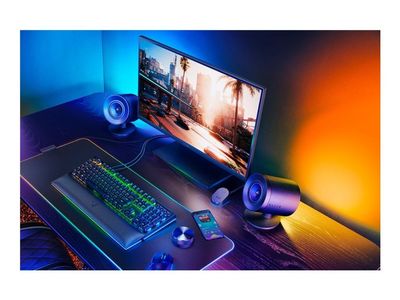 Razer Nommo V2 Pro PC-høyttalere, 2.1-kanals Bluetooth, svart