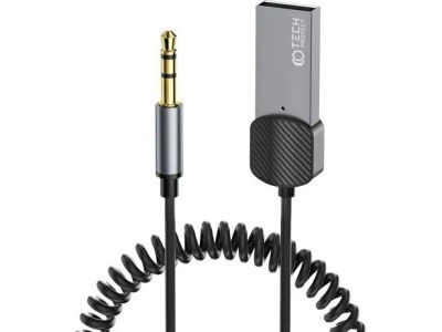 Bluetooth-adapter Tech-Protect TECH-PROTECT ULTRABOOST Bluetooth AUX ljudadapterkabel grå