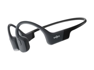SHOKZ OpenRun - Hörlurar med mikrofon - öppet öra - montering bakom nacken - Bluetooth - trådlös - svart