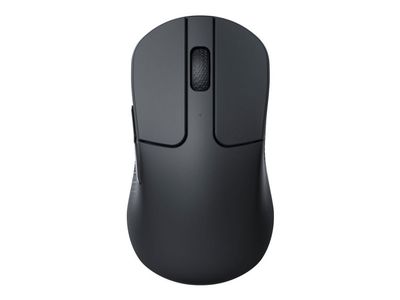 Keychron M3 Mini - Mus - optisk - 5 knapper - kablet, trådløs - USB-C, 2.4 GHz, Bluetooth 5.1 - USB / USB-C trådløse mottakere - svart