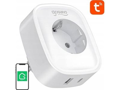Gosund Smart WiFi/Bluetooth-kontakt Gosund SP6 16A USB-C 20W Tuya