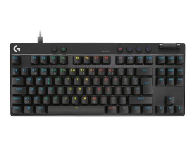 Logitech G PRO X RAPID - Tastatur - TKL - bakgrunnsbelyst - USB - QWERTY - Nordisk (dansk/finsk/norsk/svensk) - tastsvitsj: Linear - svart