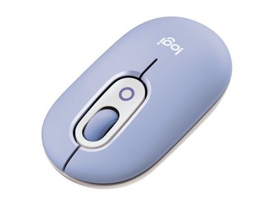 Logitech POP - Mus - tilpassbar emoji - optisk - 4 knapper - trådløs - Bluetooth 5.1 LE - lilla