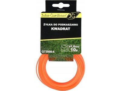 Geko snøre til kanttrimmer kvadrat 1,6 mm x 10 m (20/240)