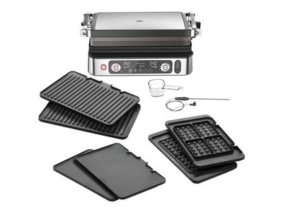Braun MultiGrill 9 Pro CG 9167 - Grill - elektrisk - 1702 kvadratcentimeter - svart/rustfritt stål