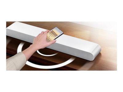 Samsung HW-S61D - S series - Lydplanke - for hjemmeteater - 5,0 kanaler - trådløs - Bluetooth, Wi-Fi - Appstyrt - hvit