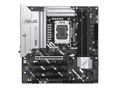ASUS PRIME Z890M-PLUS WIFI - Moderkort - micro ATX - LGA1851-uttag - Z890 Chipuppsättning - USB-C 3.2 Gen 2x2, USB 3.2 Gen 2, USB 3.2 Gen 1, USB-C ...