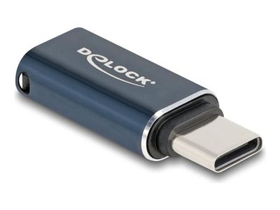 Delock - USB-adapter - USB-C (hane) till Lightning (hona) - USB 2.0 - 5 / 9 / 12 / 15 / 20 V - 3 A - Stöd för Power Delivery 3.0 - antracit