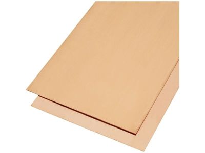 Kobberplate (L x B) 400 x 200 mm, 1 mm, 1 stk