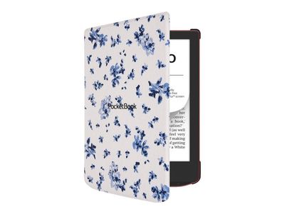 PocketBook - Lommebok for eBook-leser - PU imitasjonslær, bomull, plastikk - blomster - for PocketBook Verse, Verse PRO