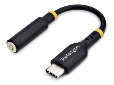 Startech USB-C Audio Adapter to 3.5mm TRRS Jack, Headphone Aux Dongle - USB-C till uttagsadapter för hörlurar - USB-C hane till 4-poligt minijack h...