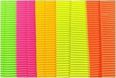 Bølgepapp i fluo-farge 25x35 cm 10 ark