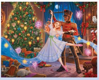 Ravensburger nutcracker Ballet, 200 stykker, Julaften, 6 år