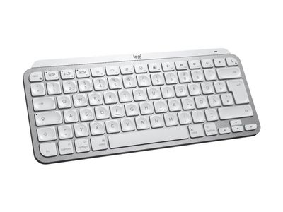Logitech Master Series MX Keys Mini for Mac - Tastatur - compact - bakbelysning - trådløs - Bluetooth LE - QWERTY - US International - romgrå