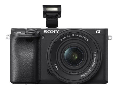 Sony a6400 ILCE-6400 - Digitalkamera - speilløst - 24.2 MP - APS-C - 4K / 30 fps 16-50 mm Power Zoom-linse - Wi-Fi, NFC, Bluetooth - svart