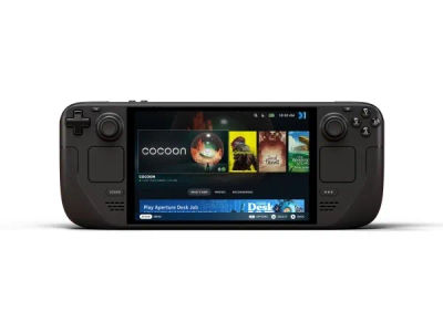 Valve Steam Deck bærbar spilkonsol 18,8 cm (7.4") 512 GB Berøringsskærm Wi-Fi Sort