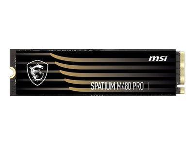 MSI Spatium M480 PRO PCIe 4.0 NVMe M.2 1TB, 1 TB, M.2, 7400 MB/s