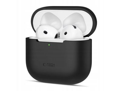 Tech-Protect silikonetui til Apple AirPods 4 Svart