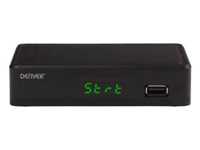 Denver DTB-148, Ethernet (RJ-45), Terrestrial (marksänd), Full HD, DVB-T2, 720p, 1080p, H.265, MPEG1, MPEG2, MPEG4, HE-AAC