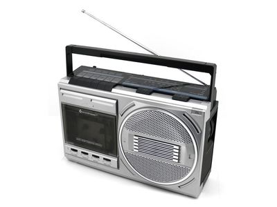 Soundmaster RR20SI, 3 W, FM, MW, SW, 3,5 mm, Svart, Silver, Alkalisk, 230 V