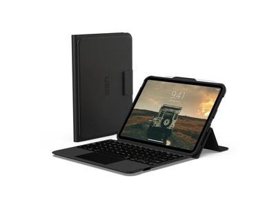 UAG integrert Bluetooth-tastatur med styreflate-etui, nordisk layout - svart