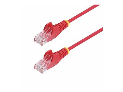 Startech 10m Red Slim CAT6 Ethernet Cable, Snagless, 28AWG, LSZH - Koblingskabel - RJ-45 (hann) til RJ-45 (hann) - 10 m - 3.6 mm - UTP - CAT 5/5e/6...