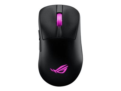 ASUS ROG Keris II Origin - Mus - ergonomisk - optisk - 7 knapper - trådløs, kablet - 2.4 GHz, USB 2.0, Bluetooth 5.1 - USB ROG Omni trådløs mottake...