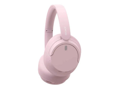 Sony WH-CH720N - Hörlurar med mikrofon - fullstorlek - Bluetooth - trådlös, kabelansluten - aktiv brusradering - 3,5 mm kontakt - rosa