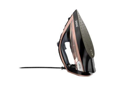 Tefal Ultimate Pure FV9845E0 - Dampstrykejern med automatisk slukking - såleplate: Durilium AirGlide Autoclean - 3200 W - blush d'été