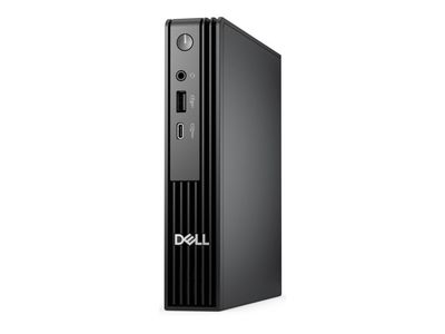 Dell Pro Micro QCM1250 - AI PC - mikro Core i3 i3-14100T / inntil 4.4 GHz - RAM 8 GB - SSD 512 GB - NVMe - UHD Graphics 730 - Gigabit Ethernet, Blu...