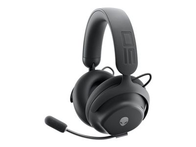 Alienware Pro Wireless Gaming Headset - Hodesett - full størrelse - Bluetooth / 2,4 GHz radiofrekvens - trådløs, kablet - aktiv støydemping - USB -...