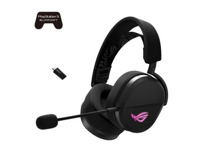 ASUS ROG Pelta 90YH0410-BHUA00 gamingheadset over-ear Bluetooth/2.4 GHz, svart