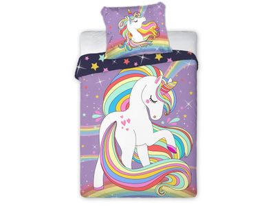 Baby Unicorn Pony Junior sengetøy 100x135 cm - 100 % bomull
