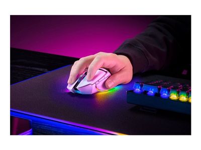 Razer Basilisk V3 pro 35K - Mus - ergonomisk - høyrehendt - optisk - 11 knapper - trådløs, kablet - Bluetooth, USB-C, 2.4 GHz - USB trådløs mottake...