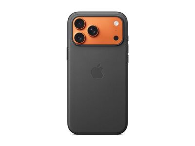 Apple - Baksidedeksel for mobiltelefon - MagSafe-samsvar - TechWoven - svart - for iPhone 17 Pro Max