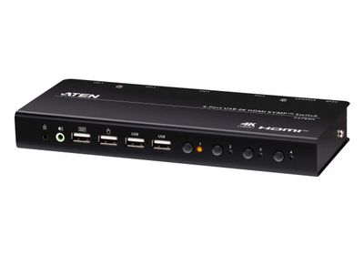 ATEN CS784H, 4096 x 2160 piksler, 4K Ultra HD, 1,73 W, Sort