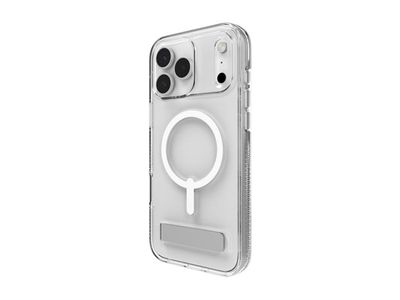 Zagg Crystal Palace Snap - Baksidedeksel for mobiltelefon - stativ - MagSafe-samsvar - krystallklar - for Apple iPhone 17 Pro Max