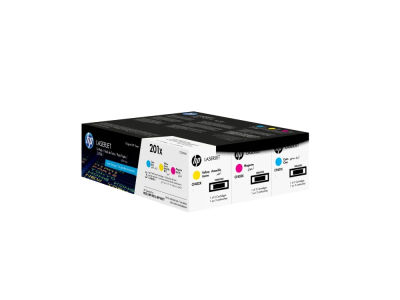 HP 201X - 3-pack - Høy ytelse - gul, cyan, magenta - original - LaserJet - tonerpatron (CF253XM) - for Color LaserJet Pro M252n, MFP M274n, MFP M27...